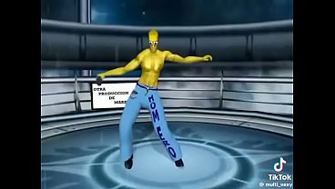 Homero bailando con su polla bien dura